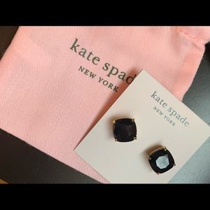 Kate Spade square black studs